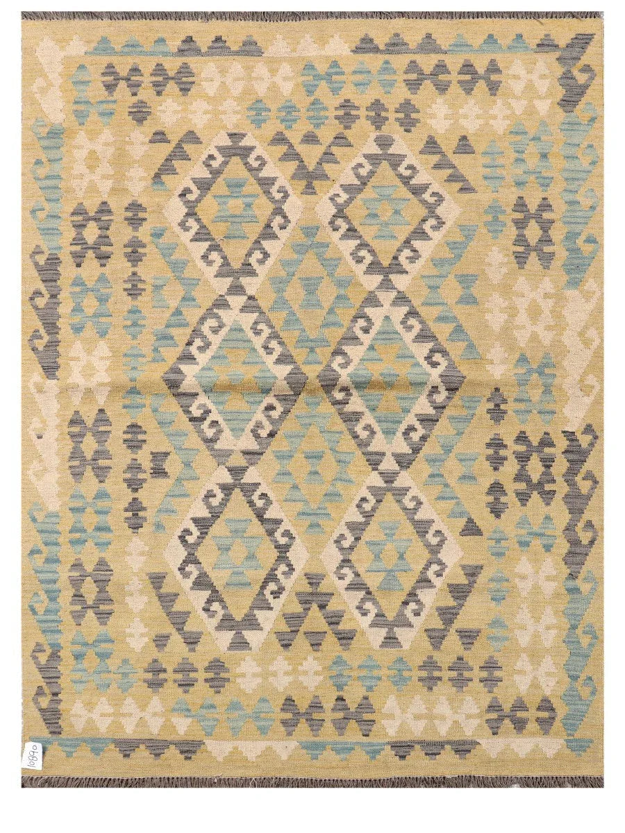 Maimana Afghanistan Kilim Rug - 201 x153 cm