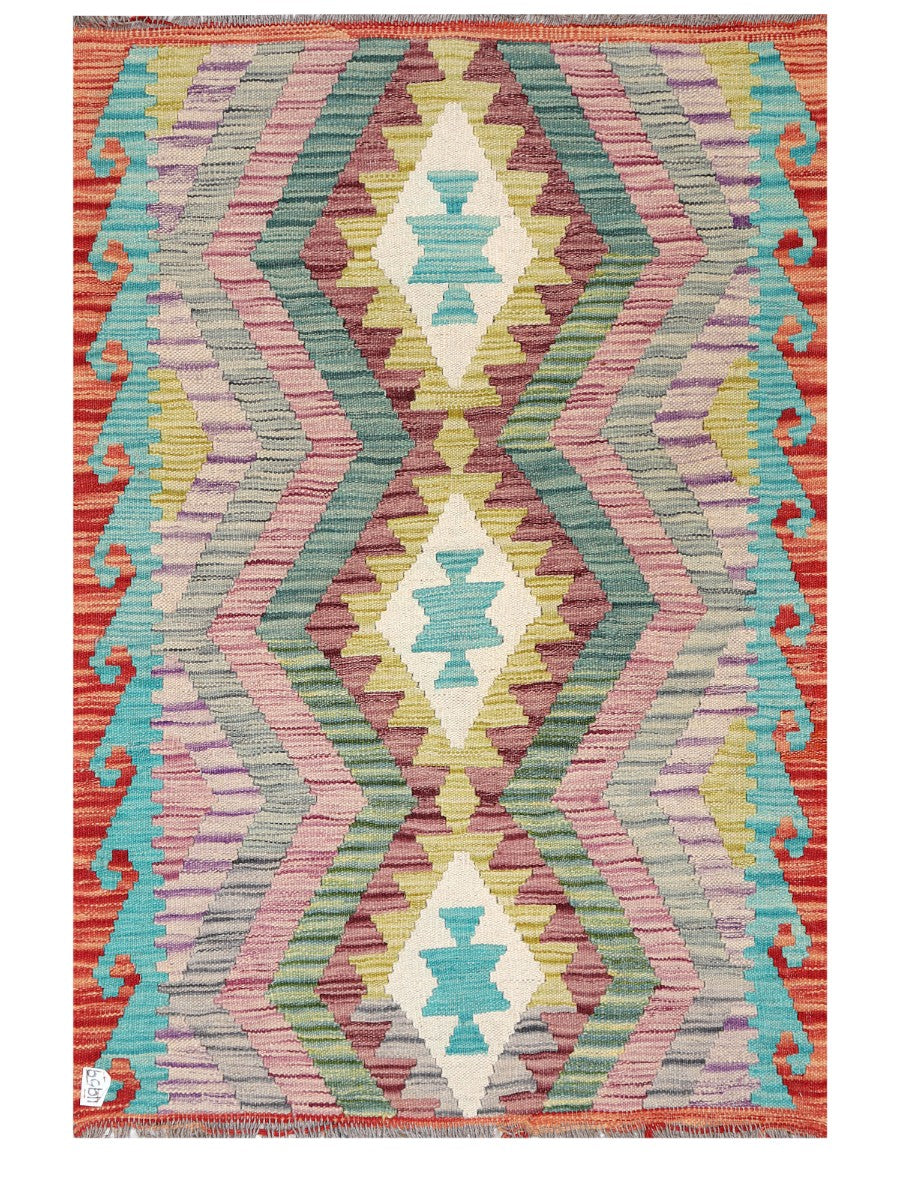 Maimana Afghanistan Kilim Rug - 147 x102 cm