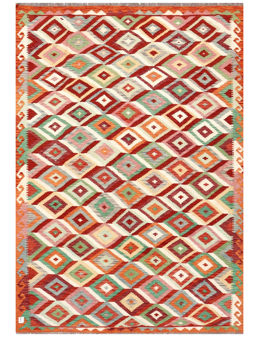 Maimana Afghanistan Kilim Rug - 288 x198 cm