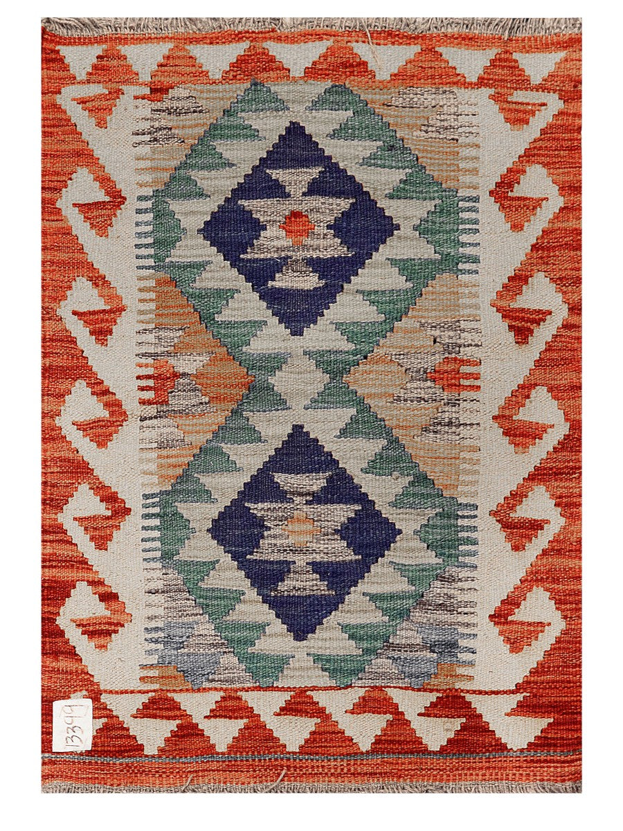 Maimana Afghanistan Kilim Rug - 86 x 60 cm