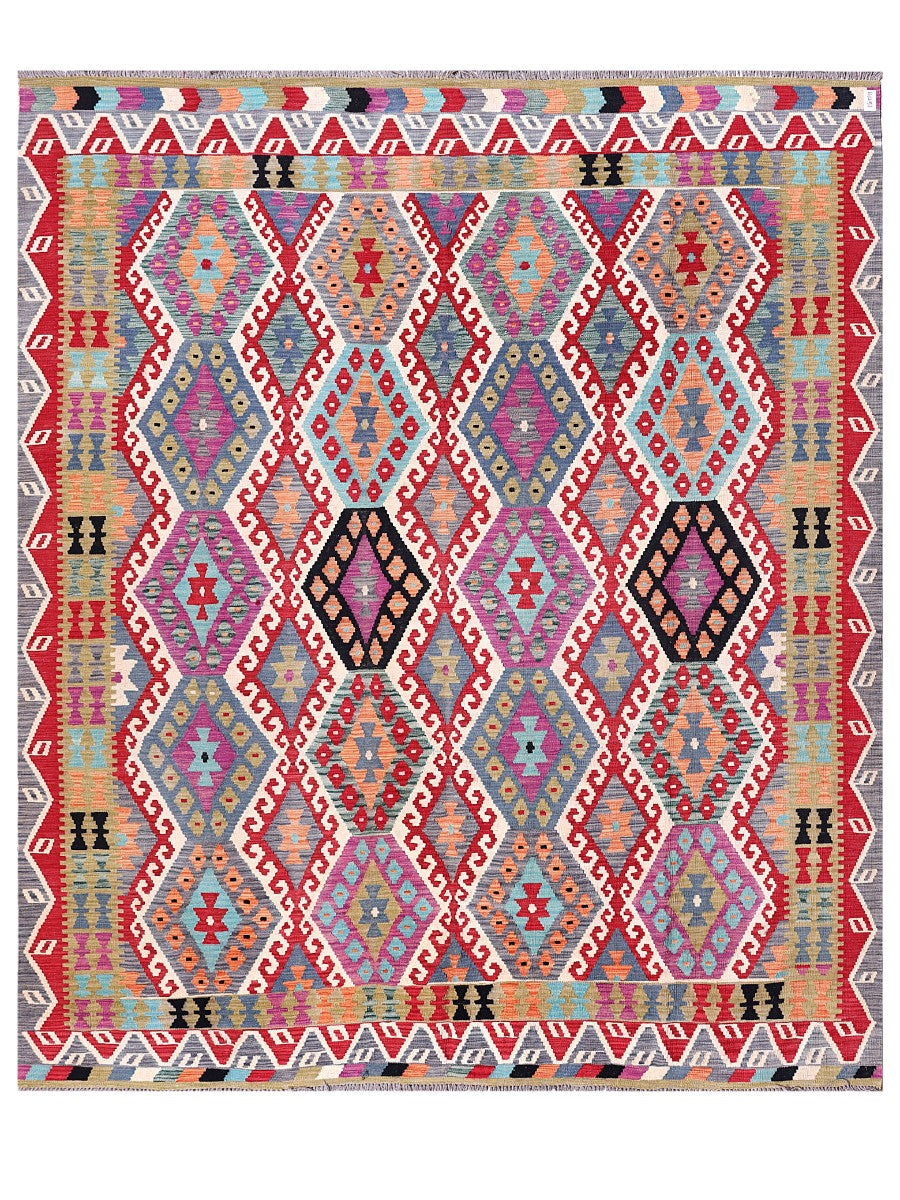 Maimana Afghanistan Kilim Rug - 296 x256 cm