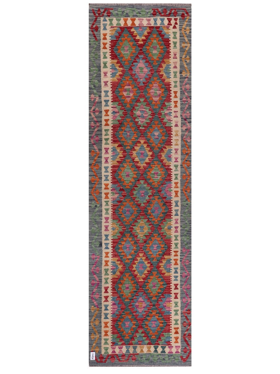 Maimana Afghanistan Kilim Runner - 295 x 85 cm