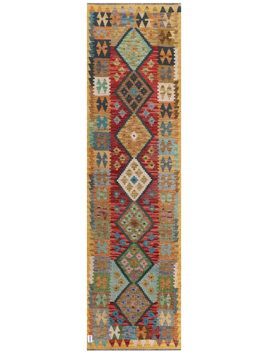Maimana Afghanistan Kilim Runner - 305 x 84 cm