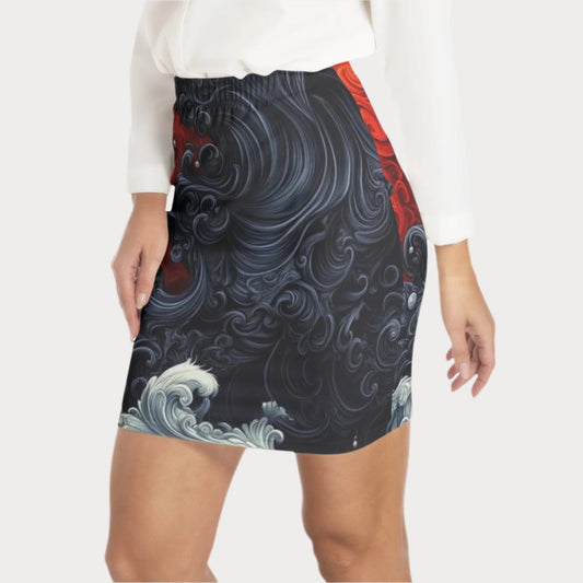 Brooklyn Republic™ Fire and Ice Bodycon Skirt