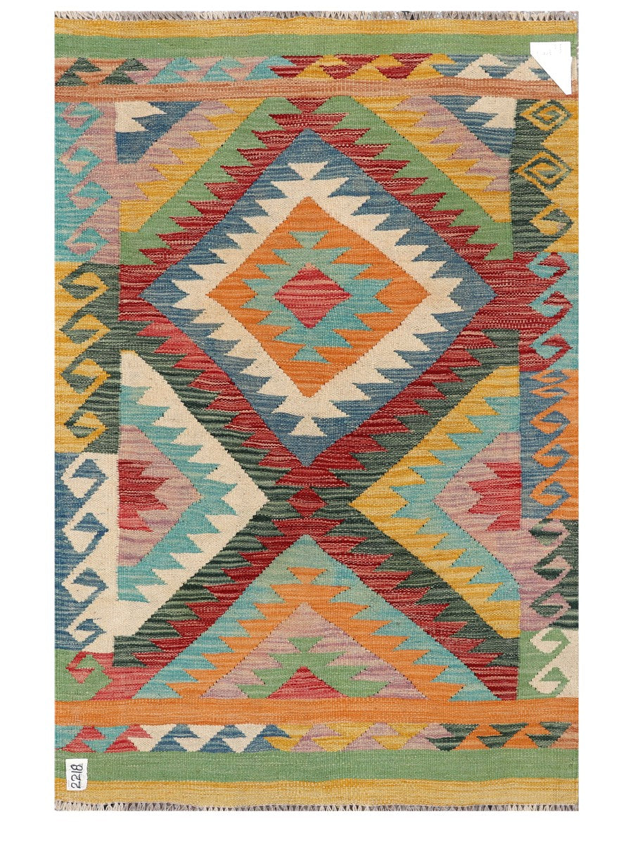 Maimana Afghanistan Kilim Rug - 145 x95 cm