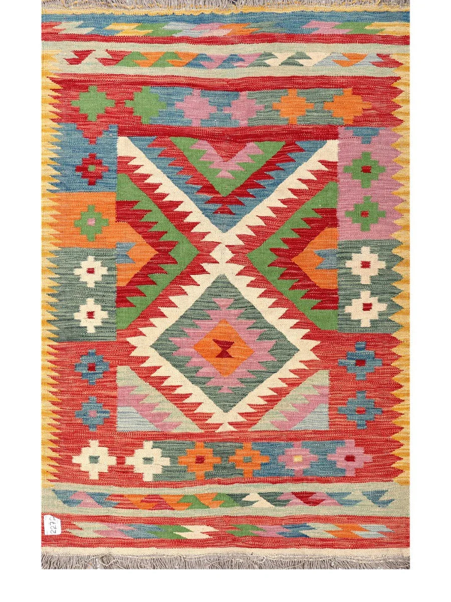 Maimana Afghanistan Kilim Rug - 158 x102 cm