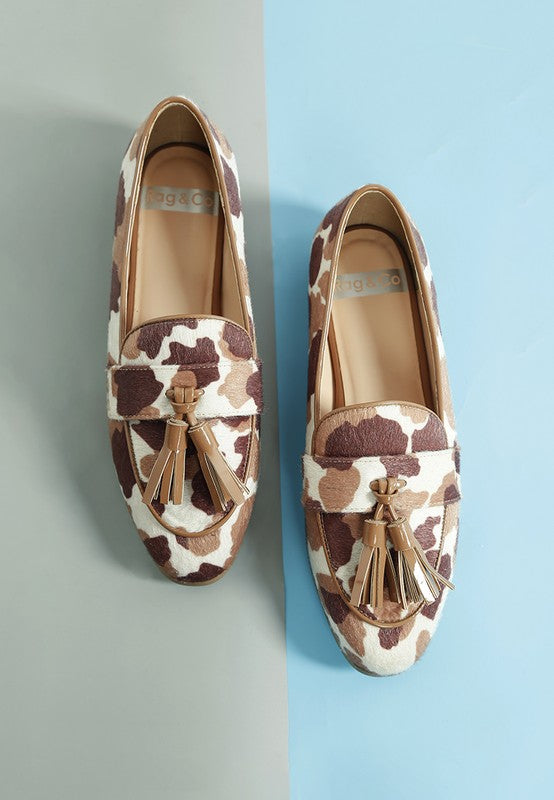 Moraug Faux Suede Tassels Loafers