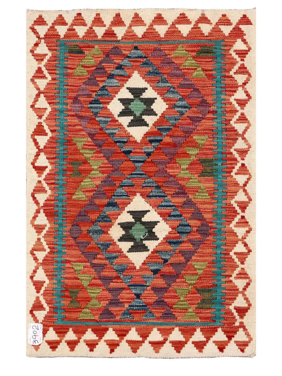 Maimana Afghanistan Kilim Rug - 118 x 76 cm