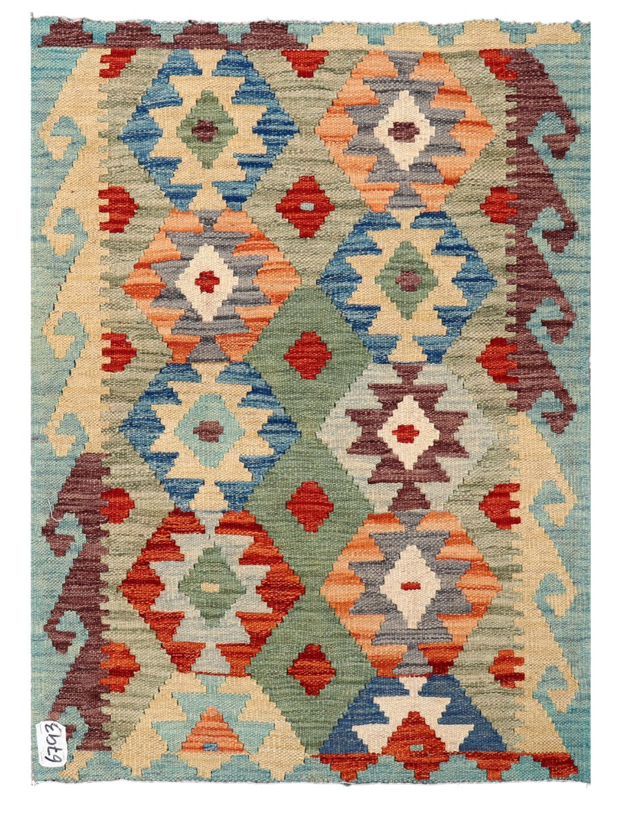 Maimana Afghanistan Kilim Rug - 113 x 81 cm