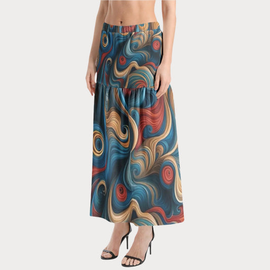 Brooklyn Republic™ Mercy Ruffle Slit Hem Skirt