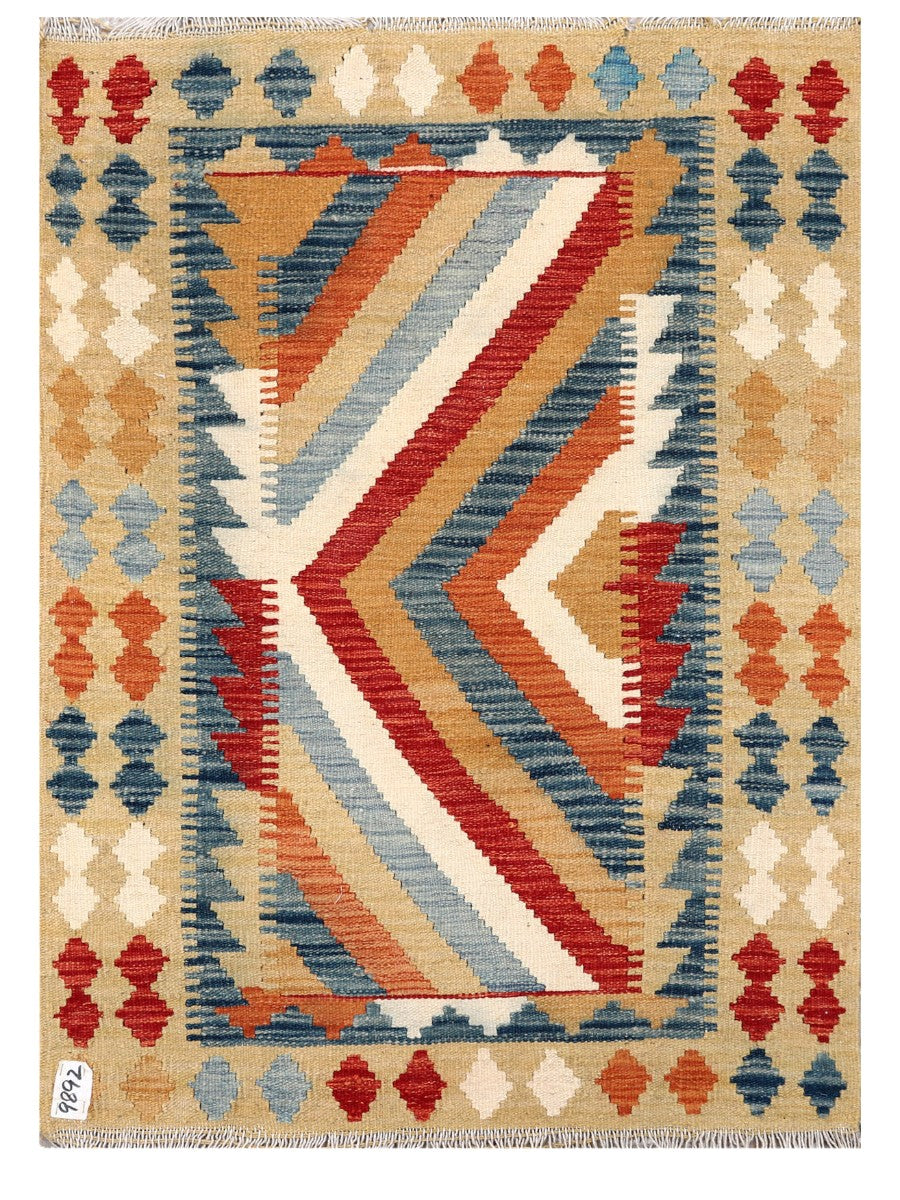 Maimana Afghanistan Kilim Rug - 117 x 85 cm