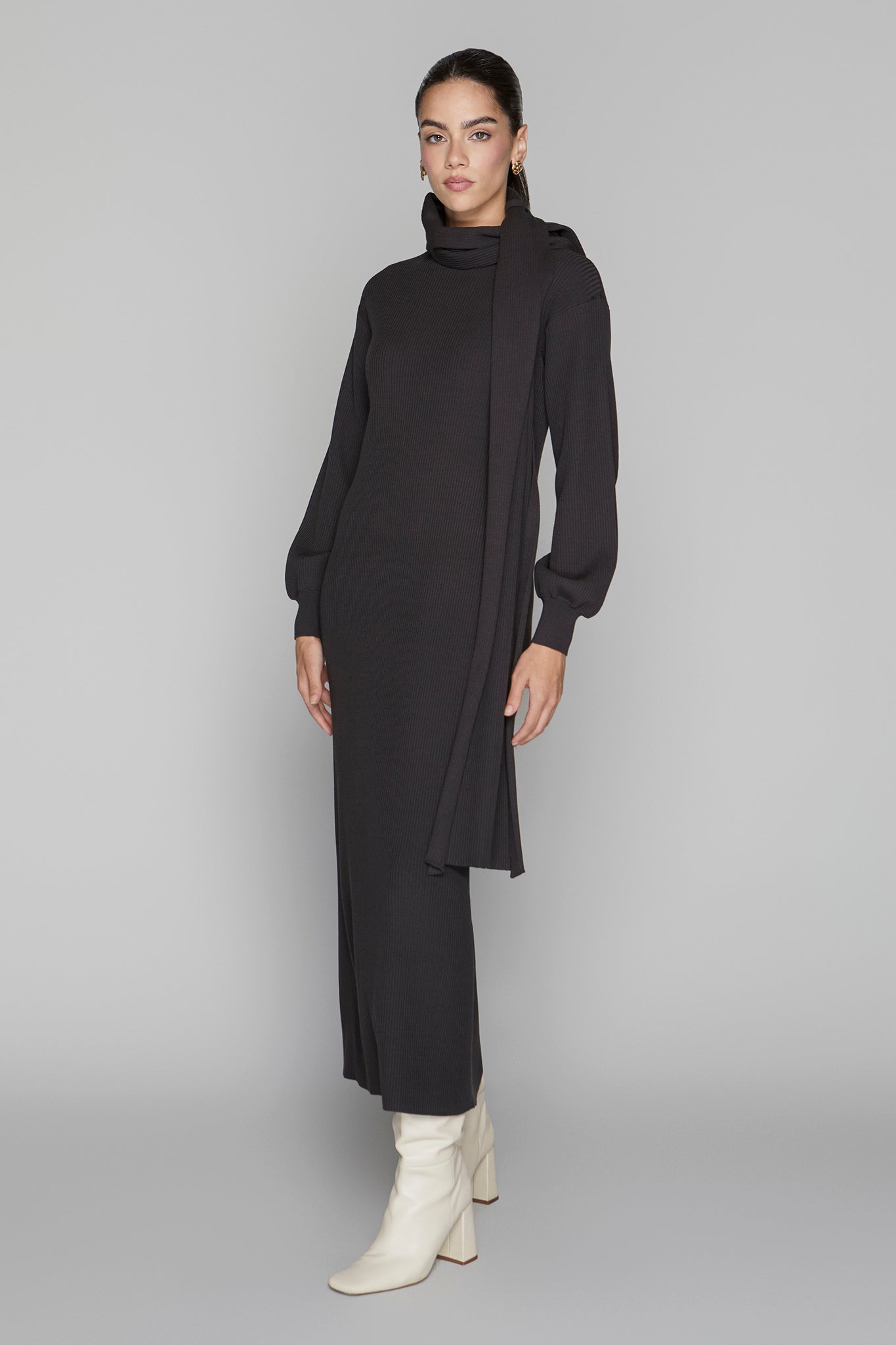 Lowry Dress in Smoked Sage