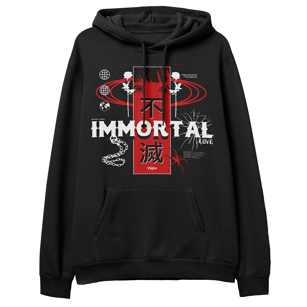 Sudadera con capucha de amor inmortal