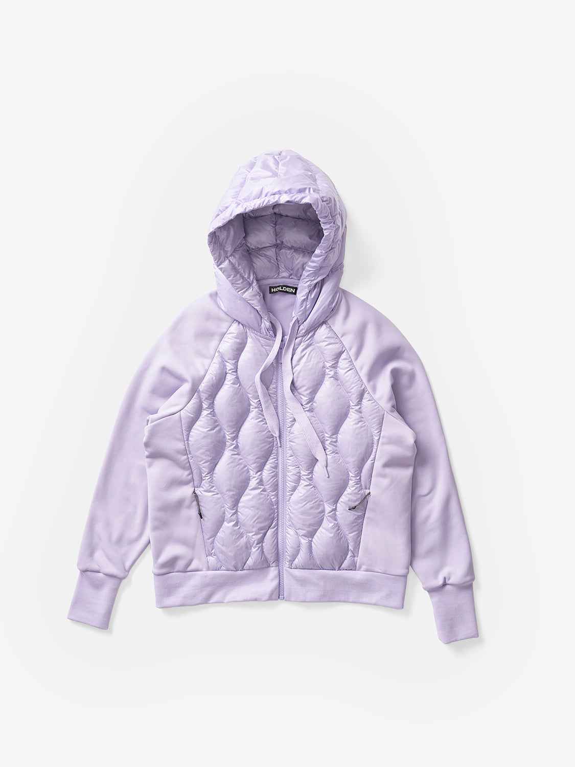 DOWN ZIP HOODIE - Lavender