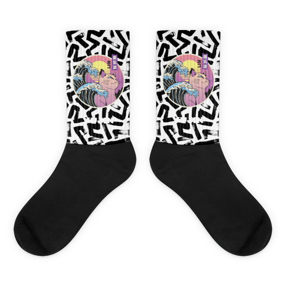 Calcetines de gato japoneses Vaporwave