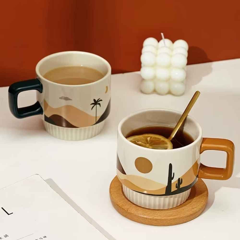 Desert Vibe Artisanal Mug | Handcrafted Ceramic