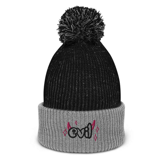 Evil Pop-Pom Beanie