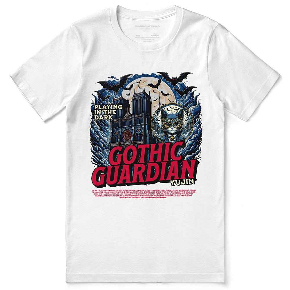 Gothic Guardian Cat T-Shirt