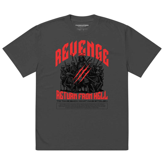 Revenge Oversized Faded T-Shirt