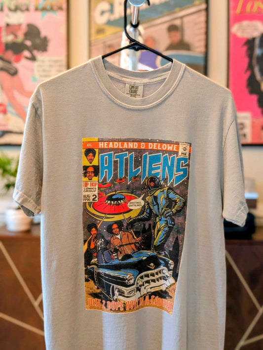 ATLiens - 2 Dope Boyz in a Cadillac - Unisex Comfort Colors T-shirt