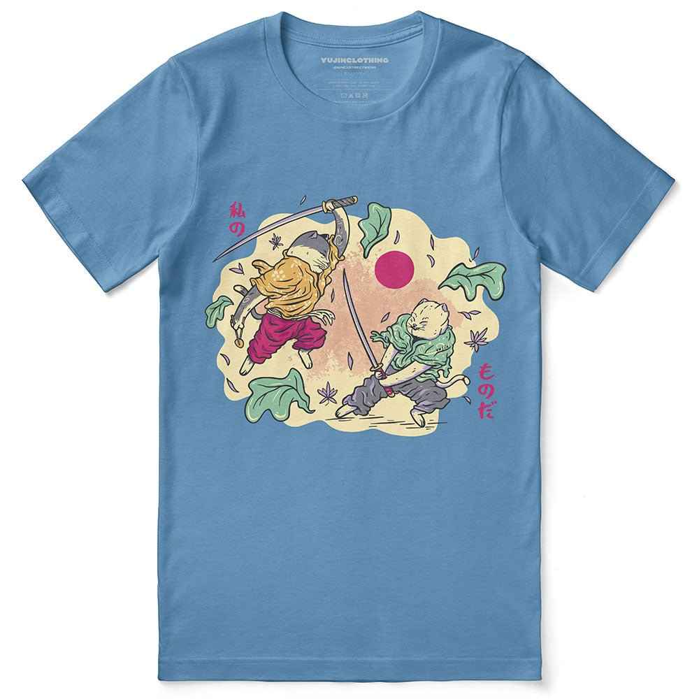 Samurai Cat Fight T-Shirt