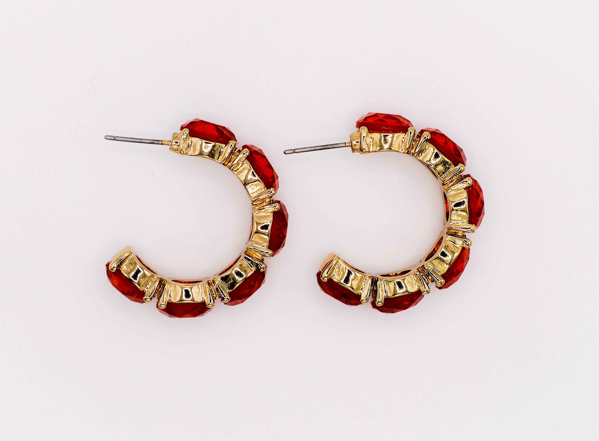 Crimson Elegance Earrings – Luxury Red Statement Earrings