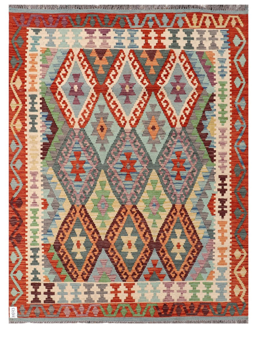 Maimana Afghanistan Kilim Rug - 198 x154 cm
