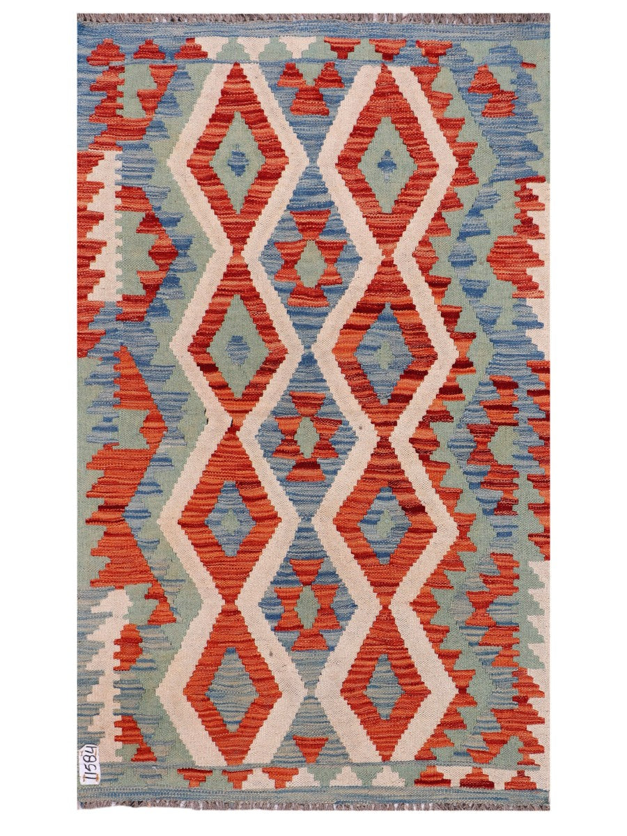 Maimana Afghanistan Kilim Rug - 130 x 83 cm