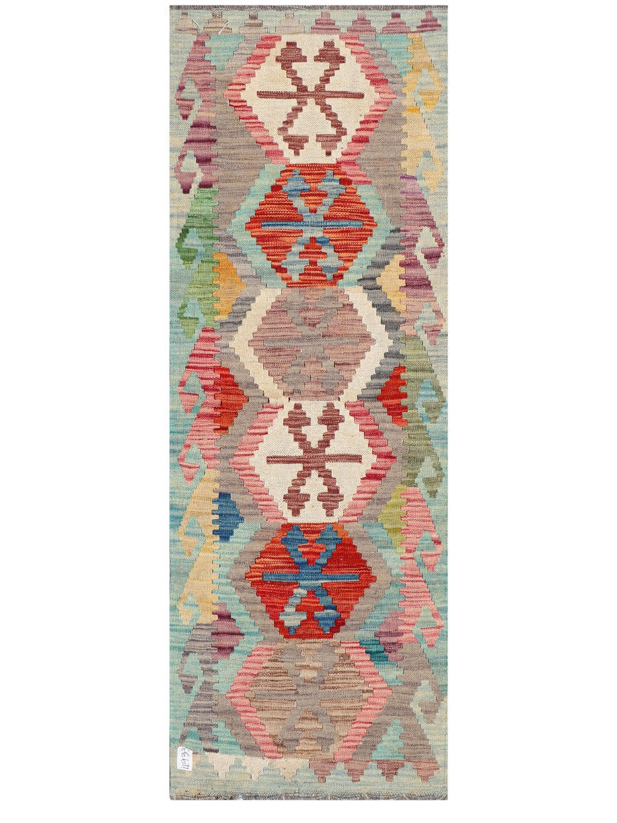 Maimana Afghanistan Kilim Rug - 172 x62 cm