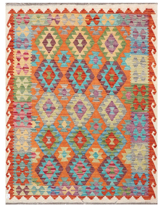 Maimana Afghanistan Kilim Rug - 197 x153 cm