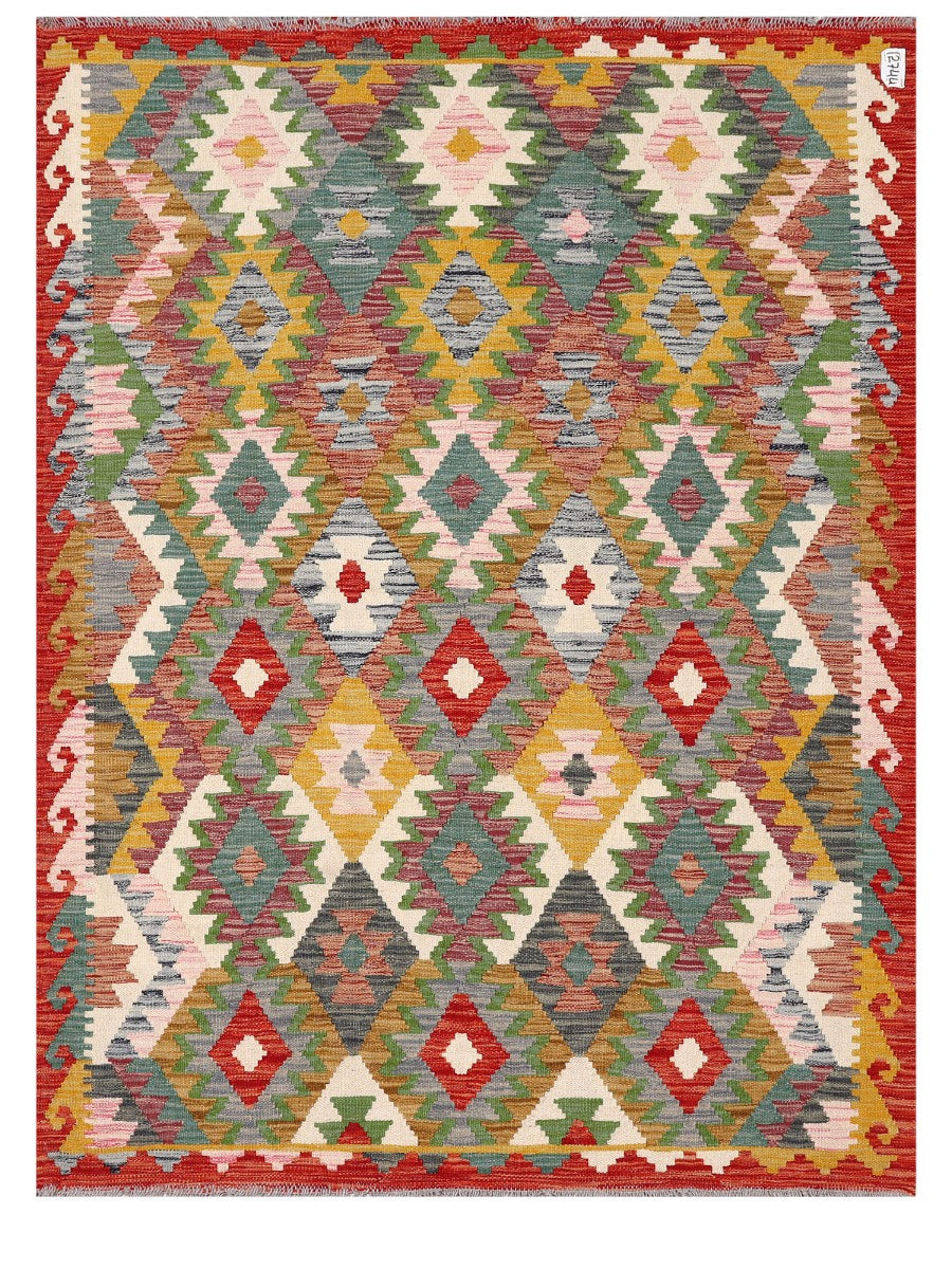 Maimana Afghanistan Kilim Rug - 177 x132 cm