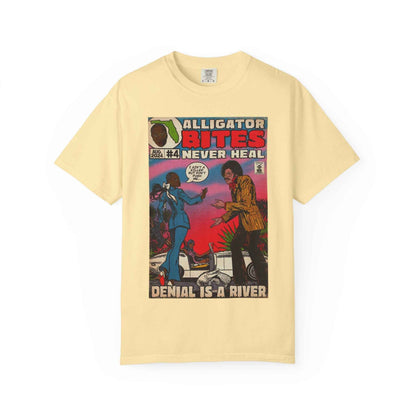 Denial is a River - Alligator Bites - Unisex Comfort Colors T-shirt