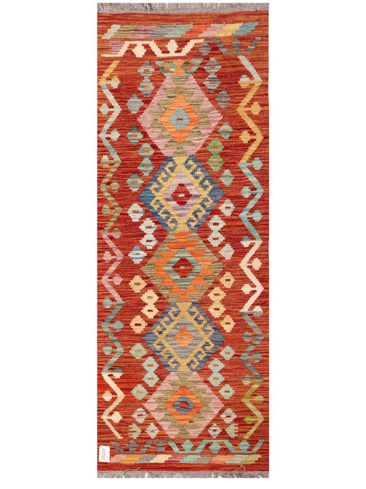 Maimana Afghanistan Kilim Rug - 168 x61 cm