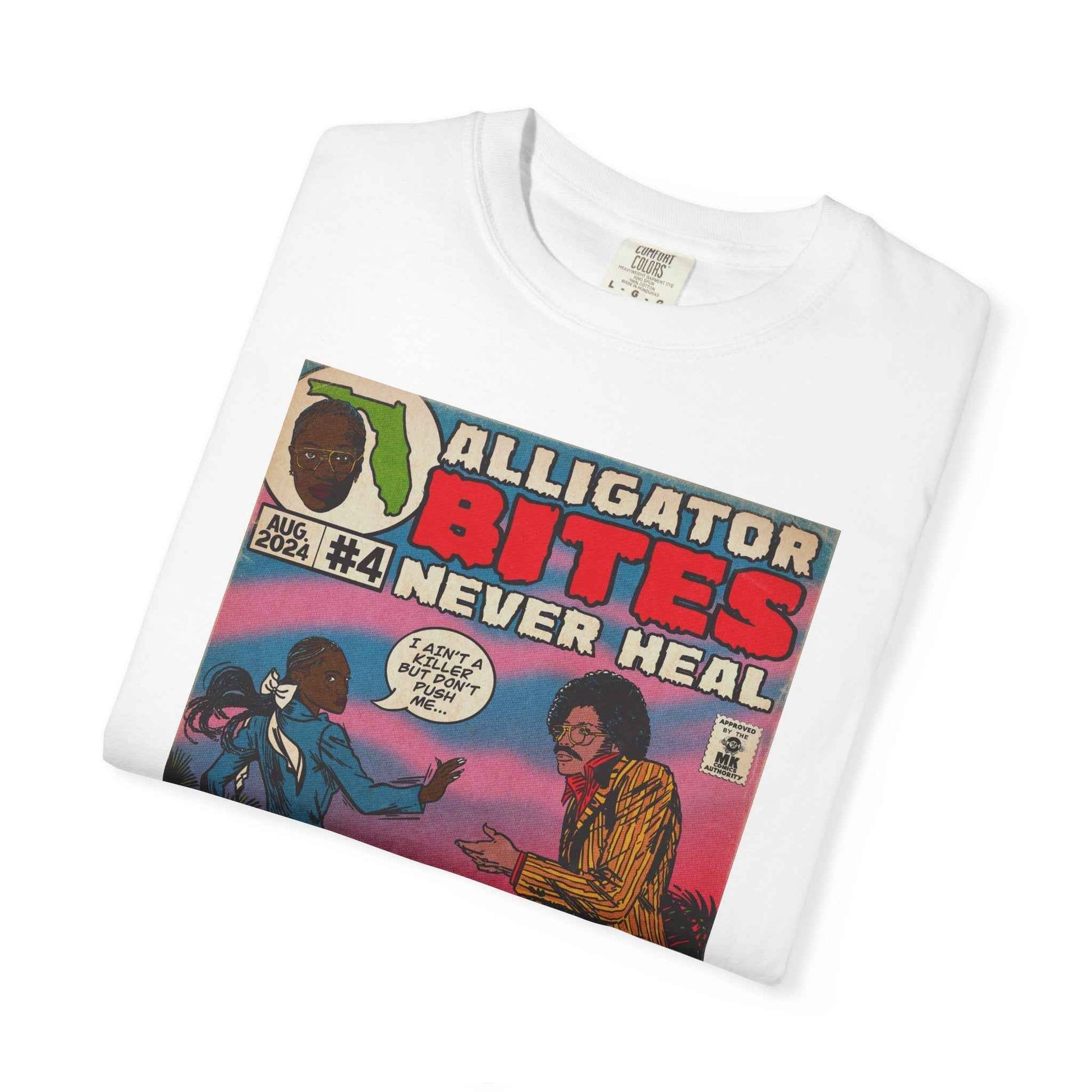 Denial is a River - Alligator Bites - Unisex Comfort Colors T-shirt