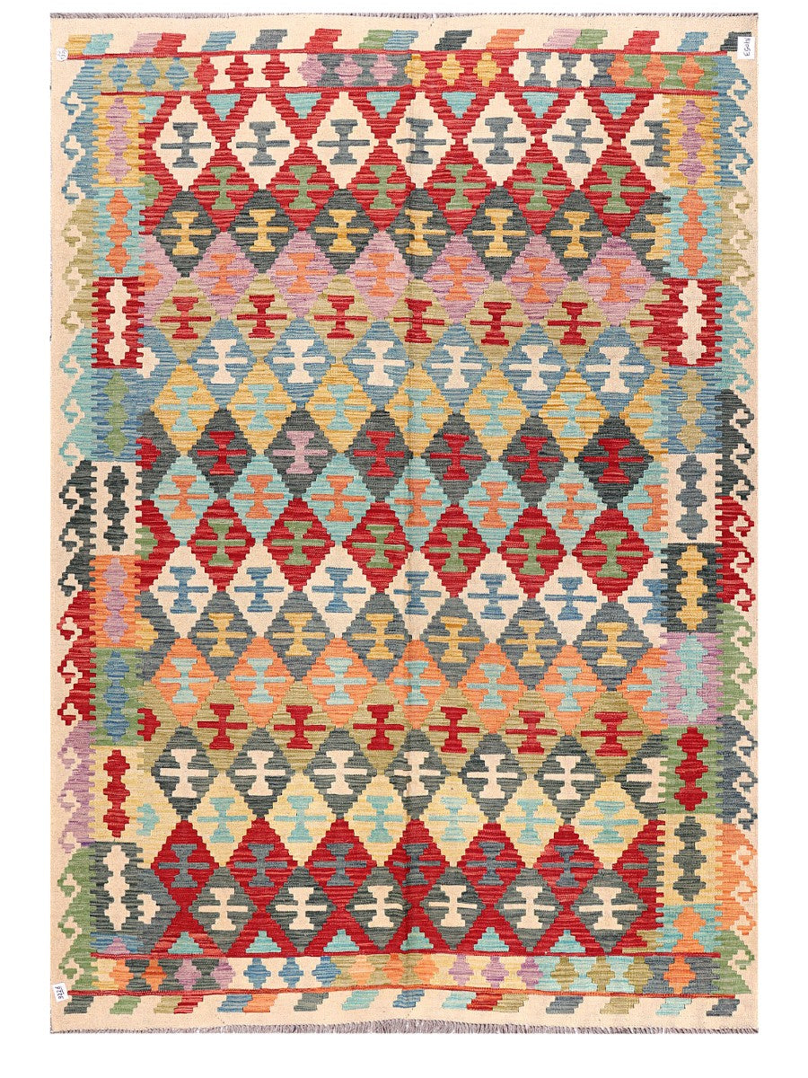 Maimana Afghanistan Kilim Rug - 286 x202 cm