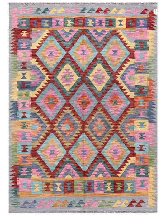 Maimana Afghanistan Kilim Rug - 244 x177 cm