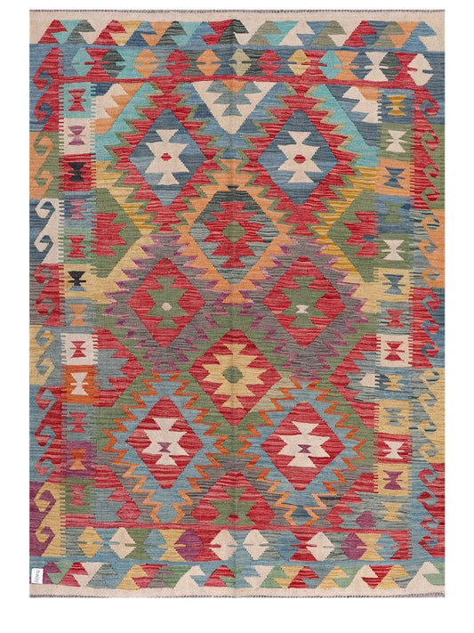 Maimana Afghanistan Kilim Rug - 241 x174 cm