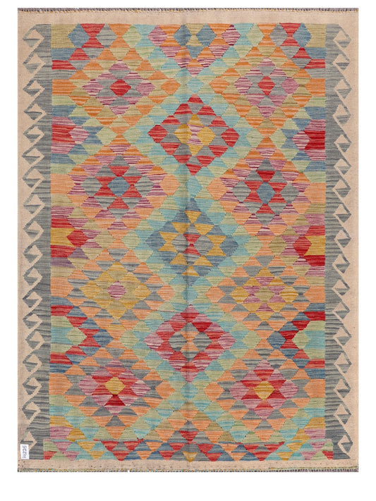 Maimana Afghanistan Kilim Rug - 202 x152 cm