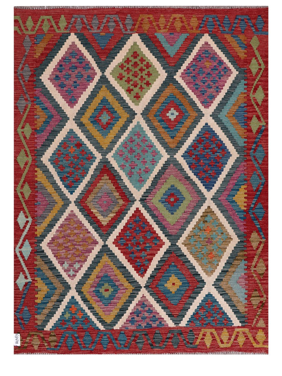 Maimana Afghanistan Kilim Rug - 203 x152 cm