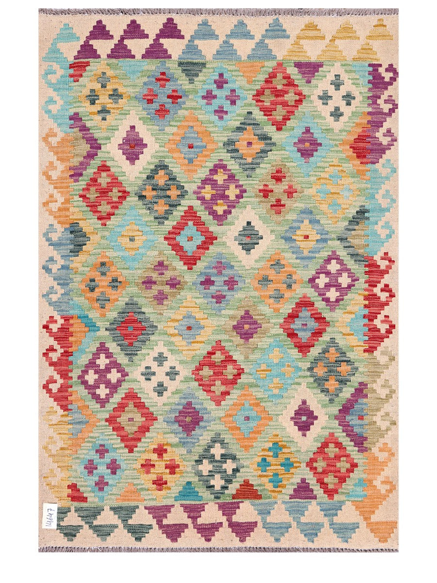 Maimana Afghanistan Kilim Rug - 152 x104 cm