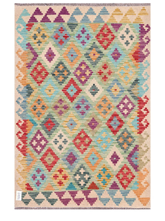 Maimana Afghanistan Kilim Rug - 152 x104 cm