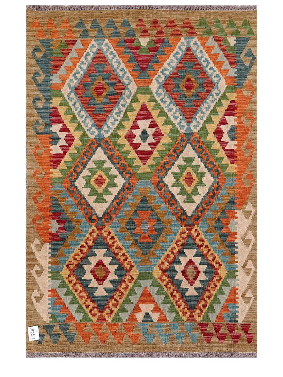 Maimana Afghanistan Kilim Rug - 154 x104 cm