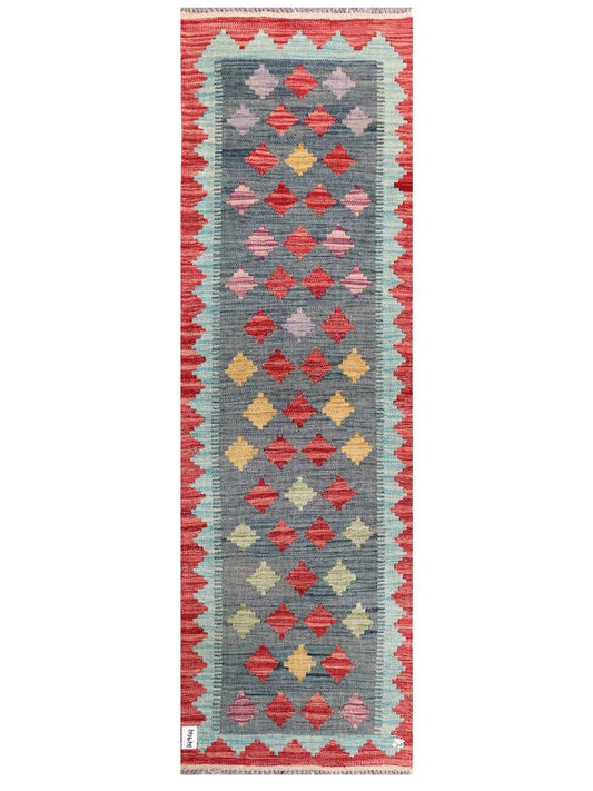 Maimana Afghanistan Kilim Rug - 200 x62 cm