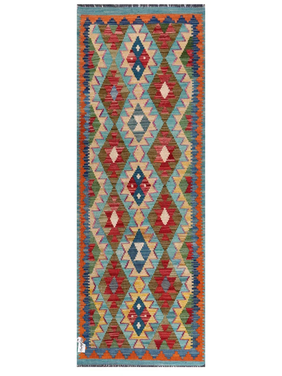Maimana Afghanistan Kilim Rug - 201 x73 cm