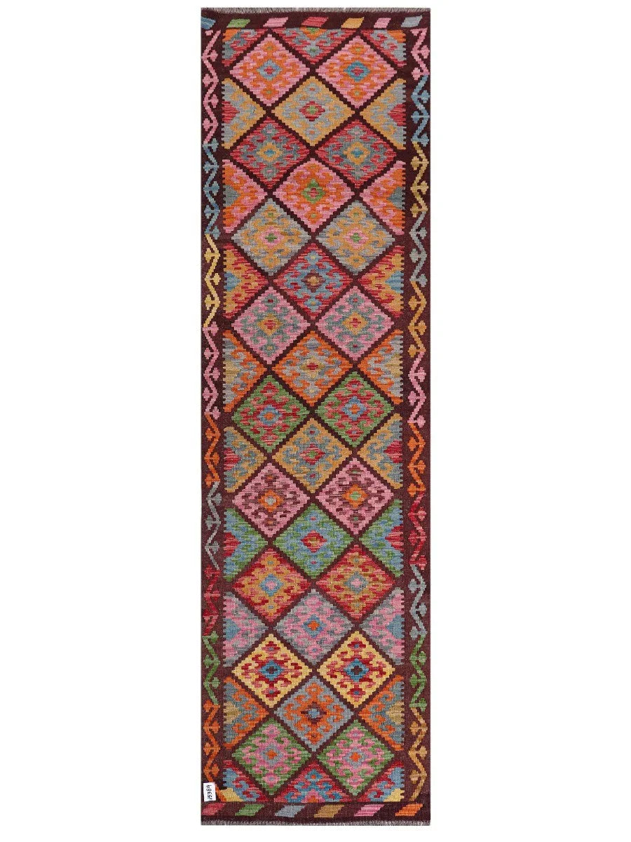 Maimana Afghanistan Kilim Runner - 297 x 85 cm