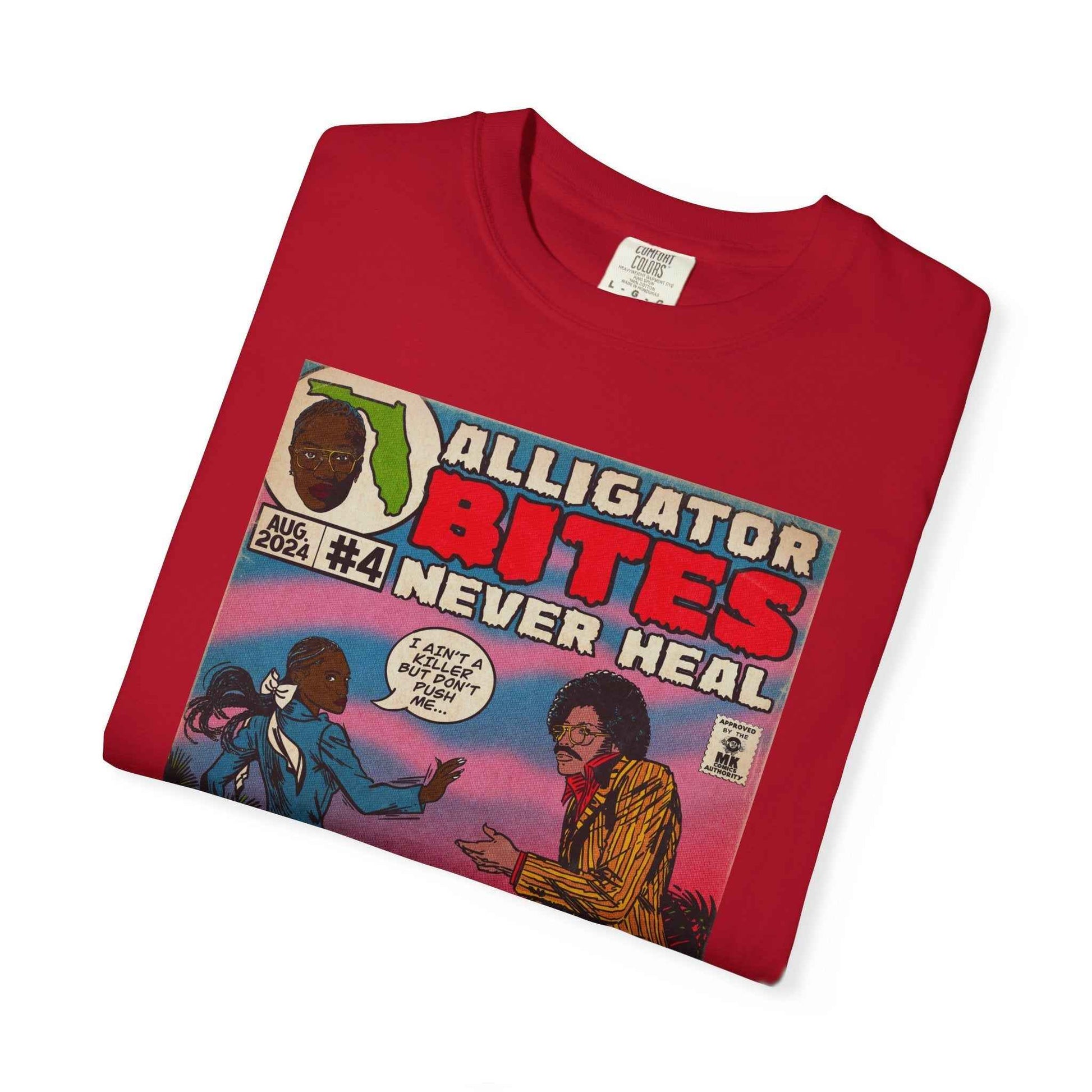 Denial is a River - Alligator Bites - Unisex Comfort Colors T-shirt