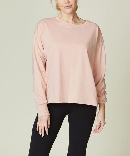 Fabina Cotton Oversized Long Sleeve T-Shirt