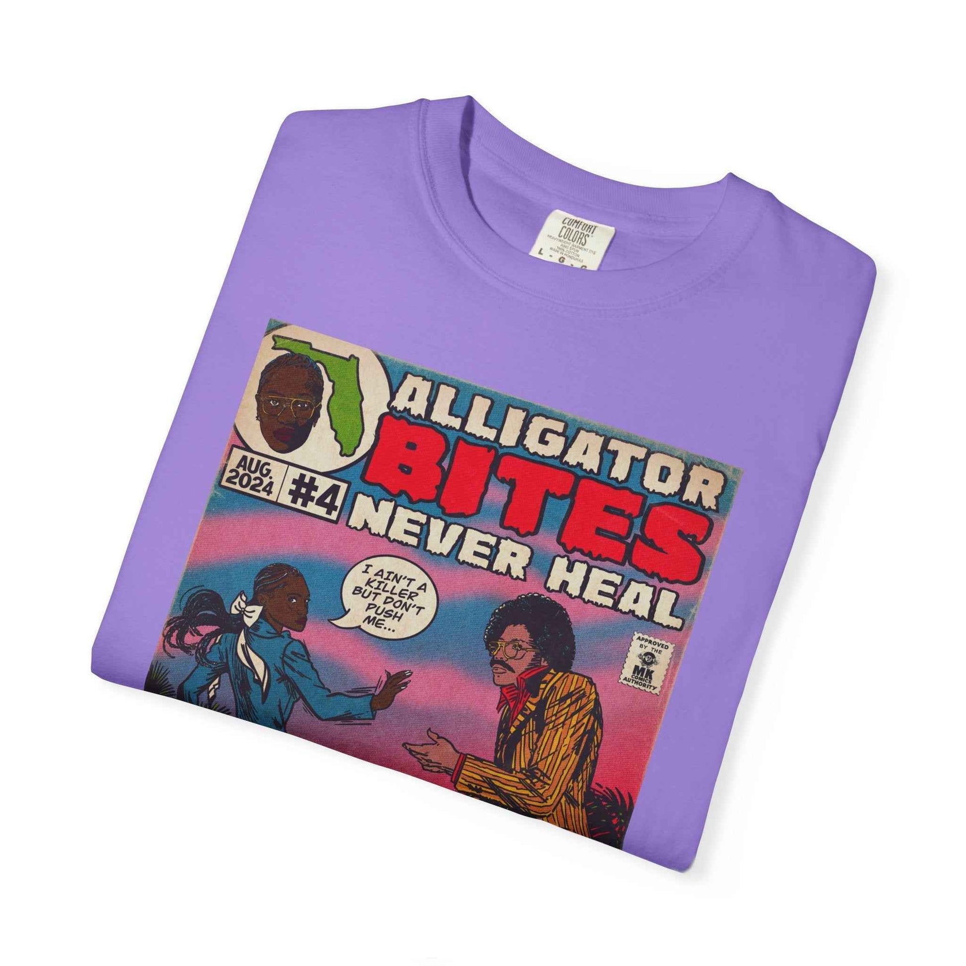 Denial is a River - Alligator Bites - Unisex Comfort Colors T-shirt