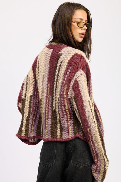 Emory Park Color Mixed Cardigan Top