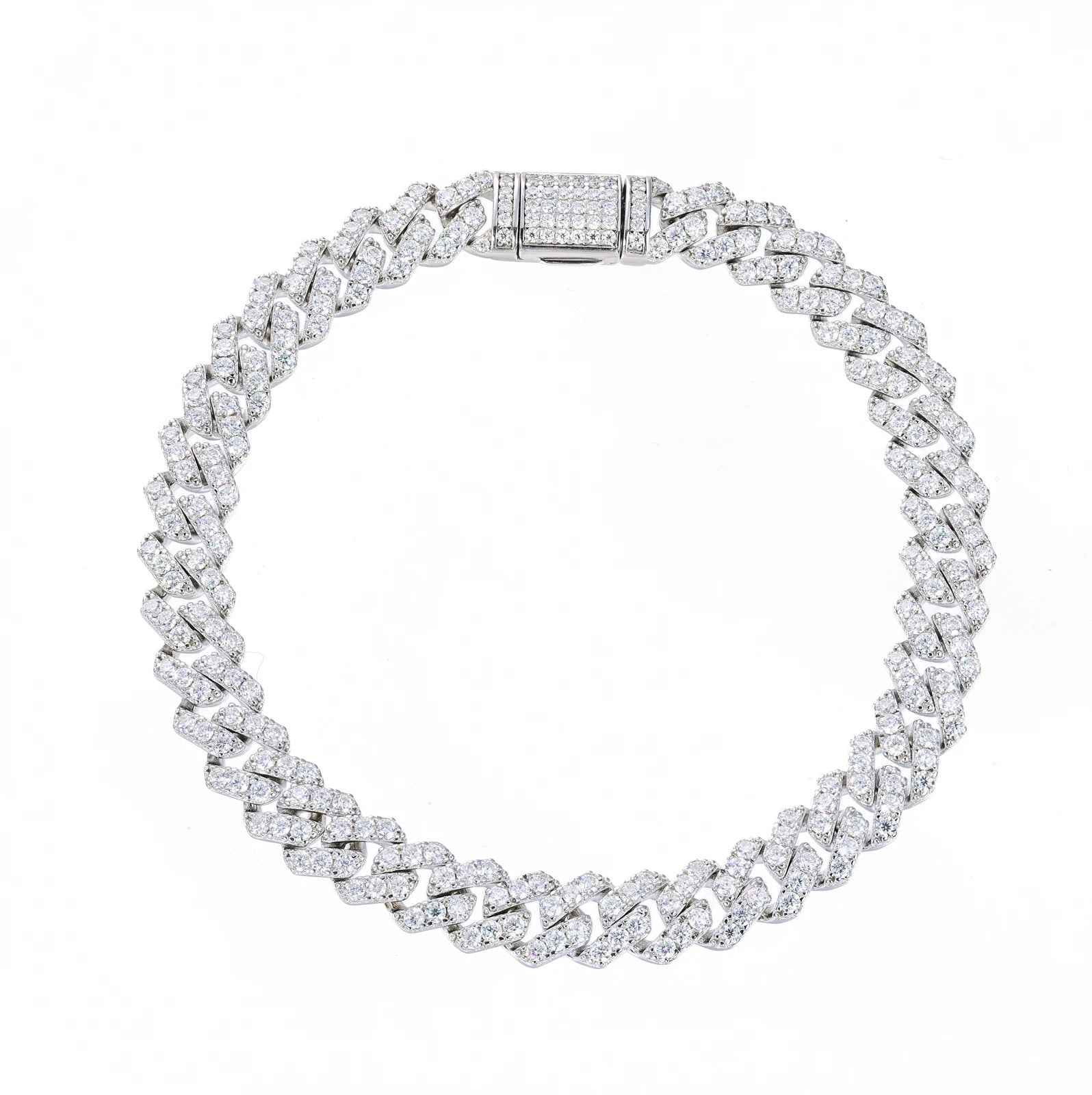 Maison de Lumière Bracelet - Moissanite Cuban Link Bracelet